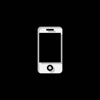 Resimli Simge Arka Planda İzole - Cep Telefonu