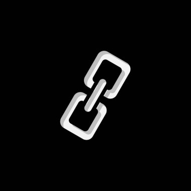 Resimli Simge Arka Planda İzole - Bağlantı