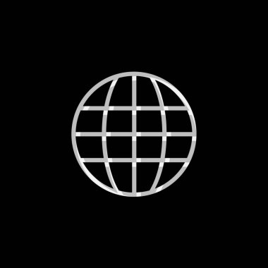Resimli Simge Arka Planda İzole - Globe
