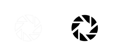 Resimli Simge Arka Planda İzole - Deklanşör