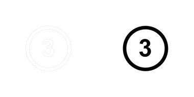 Resimli Simge Arka Planda Yalıtılmış - Daire 3 Anahat