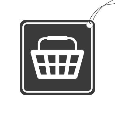Resimli Simge Arka Planda İzole - Alışveriş Sepeti