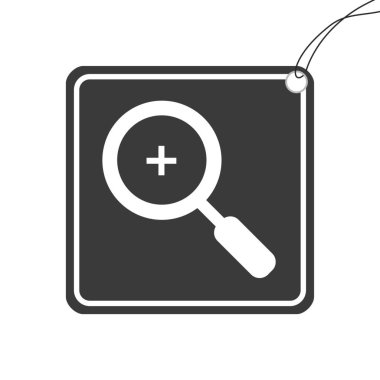 Resimli Simge Arka Planda İzole - Büyüteç Hayvanat Bahçesi