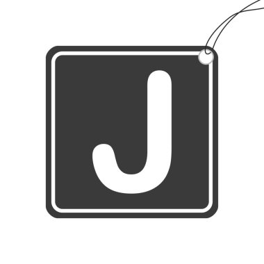 Resimli Simge Arka Planda İzole - J