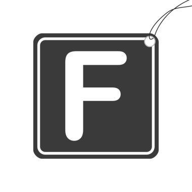 Resimli Simge Arka Planda İzole - F