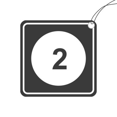 Resimli Simge Arka Planda İzole - Daire 2 Dolu