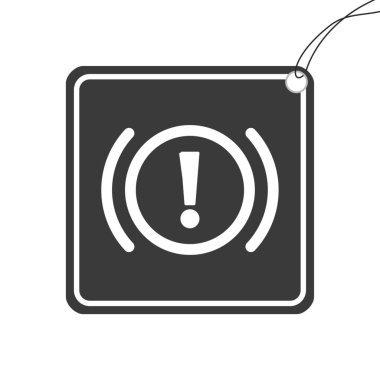 Resimli Simge Arka Planda İzole - Fren Sistemi Işığı