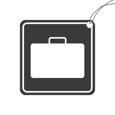 Resimli Simge Arka Planda İzole - Evrak Çantası