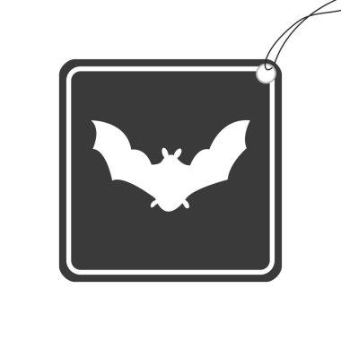 Resimli Simge Arka Planda İzole - Yarasa