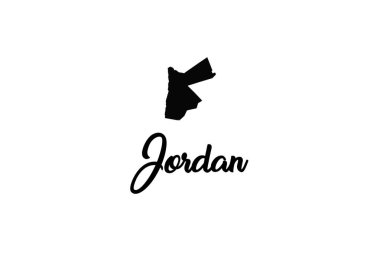 Ürdün Ülke Şekli İllüstrasyon