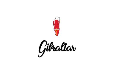 Cebelitarık Ülke Şekli İllüstrasyon