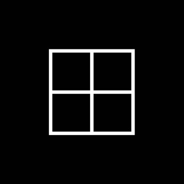 Resimli Simge Arka Planda İzole - Web Wireframe Kare