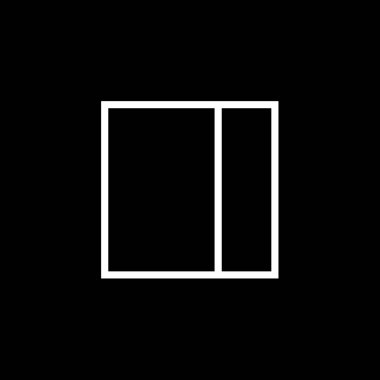 Resimli Simge Arka Planda İzole - Web Wireframe Split 