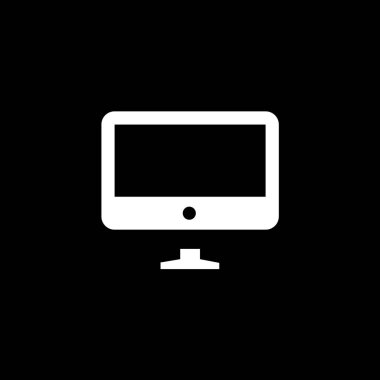 Resimli Simge Arka Planda İzole - Tv