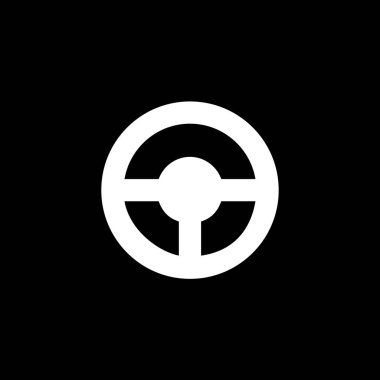 Resimli Simge Arka Planda İzole - Direksiyon Simidi