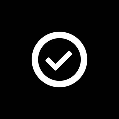 Resimli Simge Arka Planda İzole - Yuvarlak İşaretle