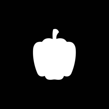 Resimli Simge Arka Planda İzole - Biber