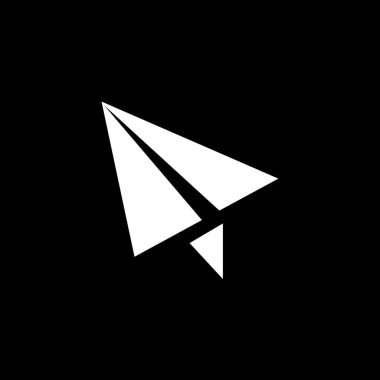 Resimli Simge Arka Planda İzole - Kağıt Düzlem