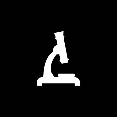 Resimli Simge Arka Planda İzole - Mikroskop