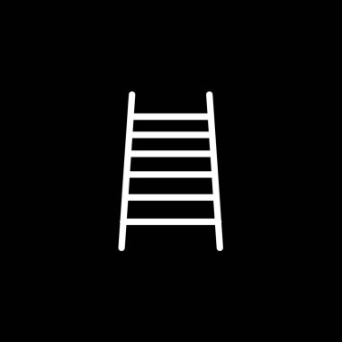 Resimli Simge Arka Planda İzole - Yangın Merdiveni