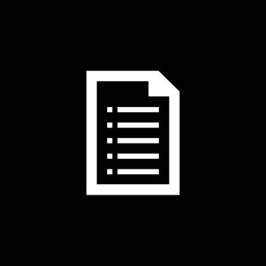 Resimli Simge Arka Planda Yalıtılmış - Belge