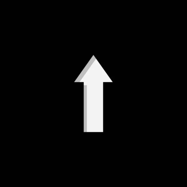 Icono ilustrado aislado sobre un fondo - Flecha hacia arriba — Vector de stock