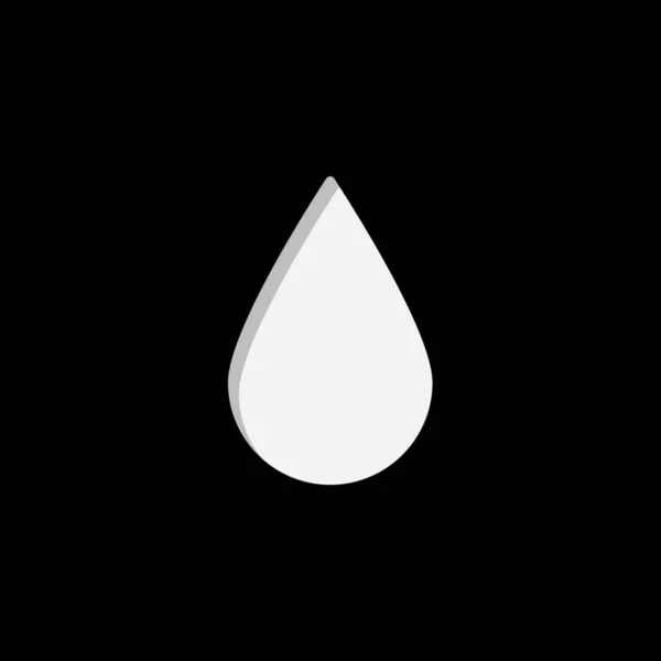 Ikone isoliert auf einem Hintergrund - Wassertropfen — Stockvektor
