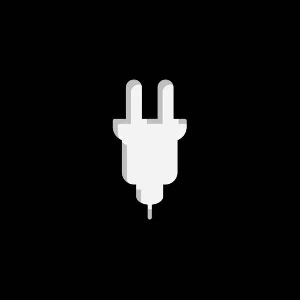 Ilustrowana ikona izolowane na tle-Universal Plug — Wektor stockowy