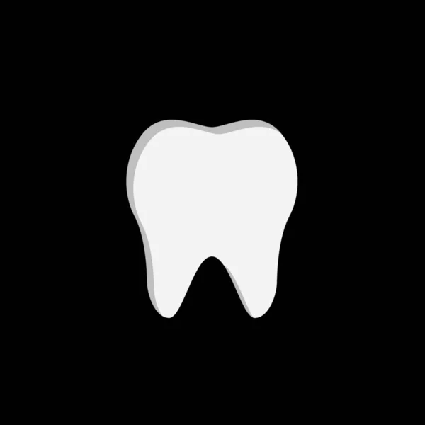 Illusztrált ikon izolált háttér-Tooth — Stock Vector