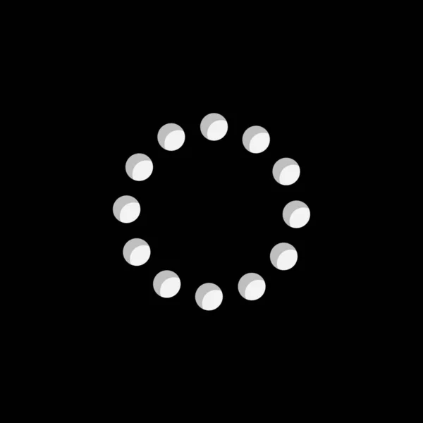 Illustriertes Symbol isoliert auf einem Hintergrund - rundes Laden — Stockvektor