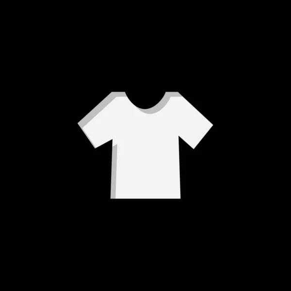Icona illustrata isolato su uno sfondo - Mens T Shirt — Vettoriale Stock