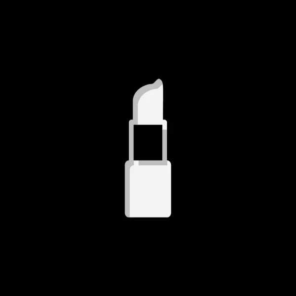 Icono ilustrado aislado sobre un fondo - Lápiz labial — Vector de stock