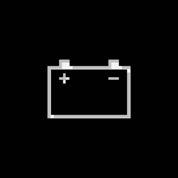 Illustrerad ikon isolerad på en bakgrund-stort batteri — Stock vektor