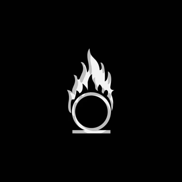 Ilustrowana ikona izolowane na tle-ekstremalne ciepło i jodła — Wektor stockowy