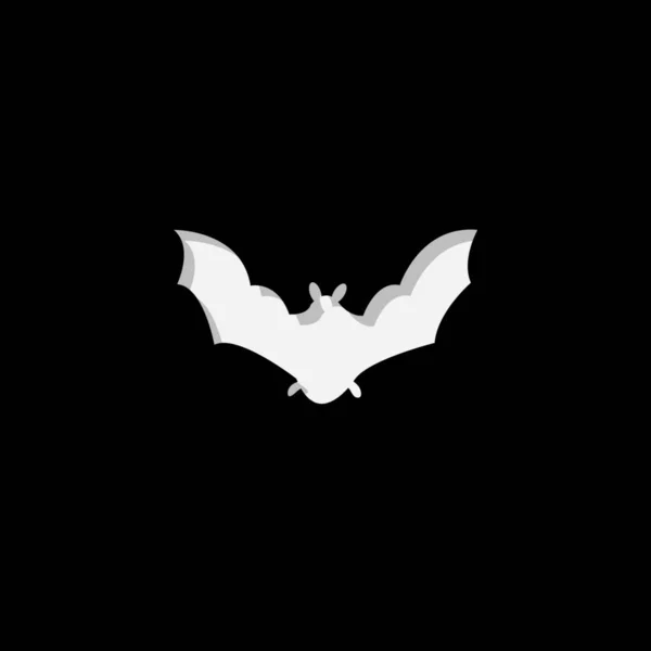 Ícone ilustrado isolado em um fundo - morcego —  Vetores de Stock