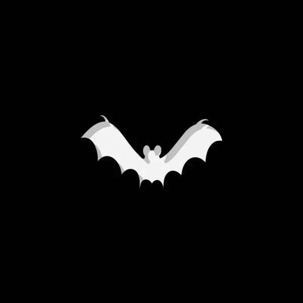Icône illustrée isolée sur un fond Bat2 — Image vectorielle
