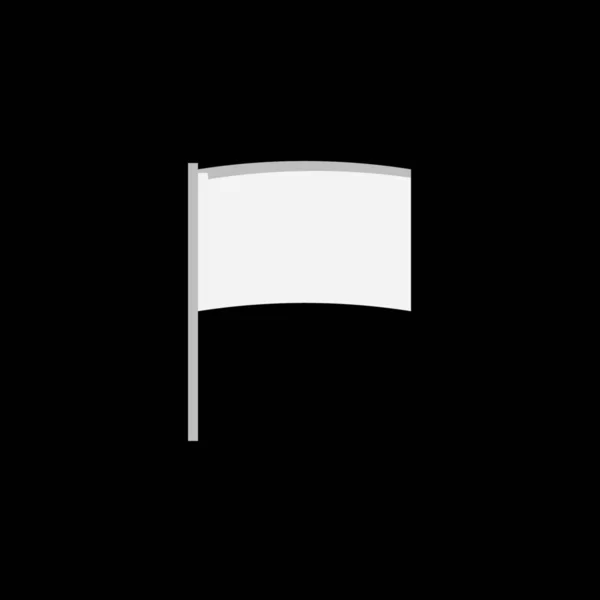 Ícone Ilustrado Isolado em Fundo Bandeira do Arco — Vetor de Stock