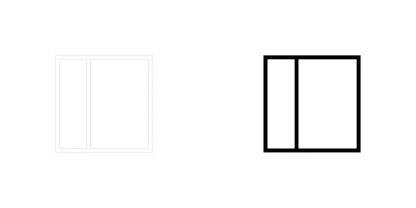 背景に分離された図示アイコン - Web ワイヤフレーム分割 — ストックベクタ