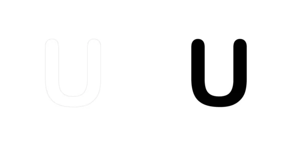 Illusztrált ikon izolált a background-U — Stock Vector