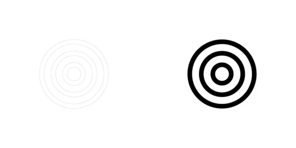 Illustriertes Symbol isoliert auf einem Hintergrund - Ziel — Stockvektor