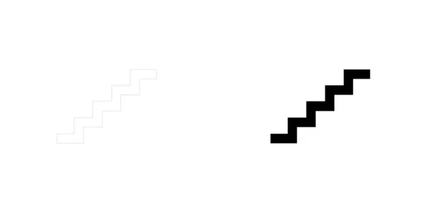Ілюстрована ікона ізольована на тлі - сходи — стоковий вектор