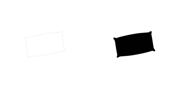 Ilustrowana ikona izolowane na tle-Poduszka — Wektor stockowy