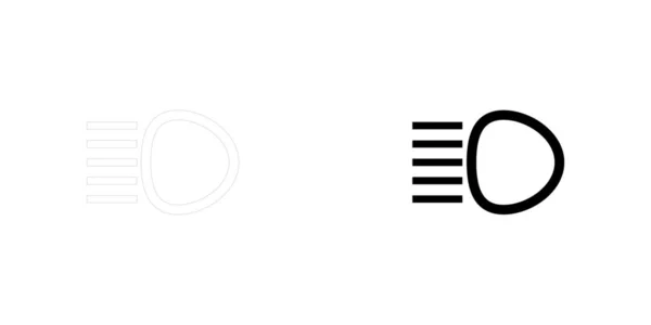 Икона на заднем плане - Главные фары — стоковый вектор