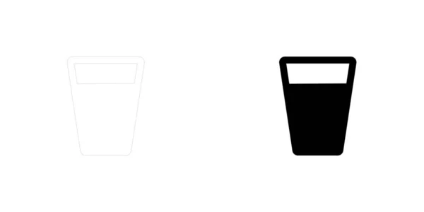 Geïllustreerd icoon geïsoleerd op een achtergrond-Cup drankje — Stockvector