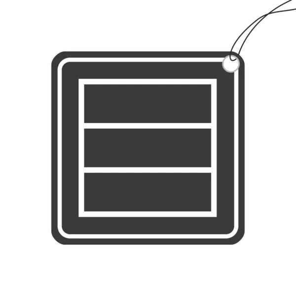 Icono ilustrado aislado en un fondo - Web Wireframe Triple — Vector de stock