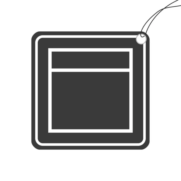 Icône illustrée isolée sur un fond - Web Wireframe Split — Image vectorielle
