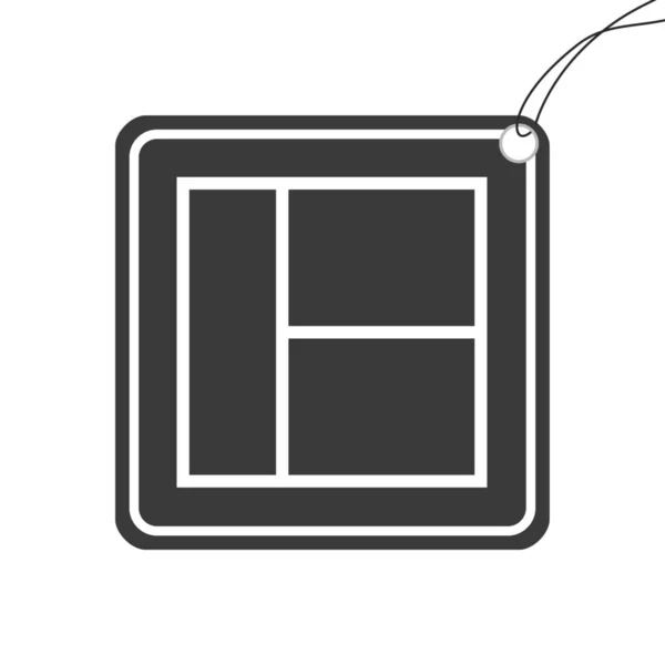 Ícone Ilustrado Isolado em Fundo - Web Wireframe 3 Way —  Vetores de Stock