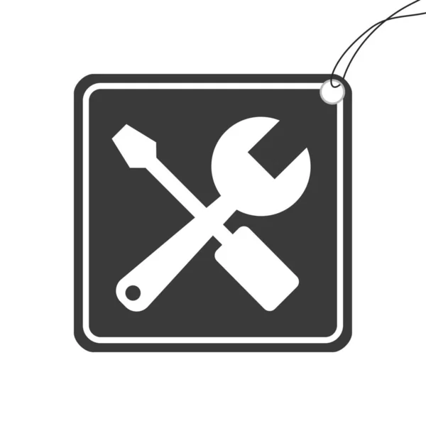 Illustriertes Symbol isoliert auf einem Hintergrund - Werkzeuge — Stockvektor