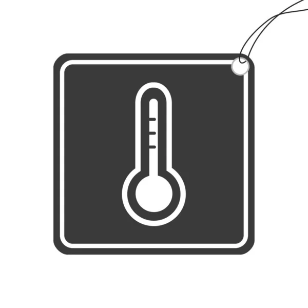 배경에 고립 된 일러스트 아이콘 - 온도계 — 스톡 벡터