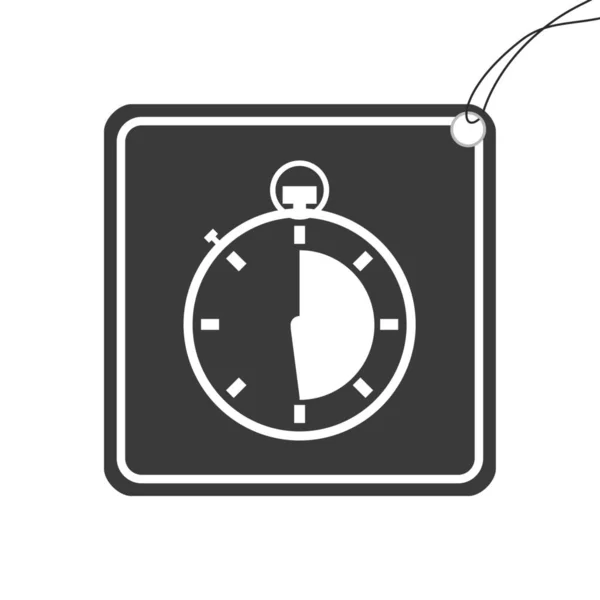 Ілюстрована піктограма ізольована на тлі - Напівавтоматичний годинник — стоковий вектор